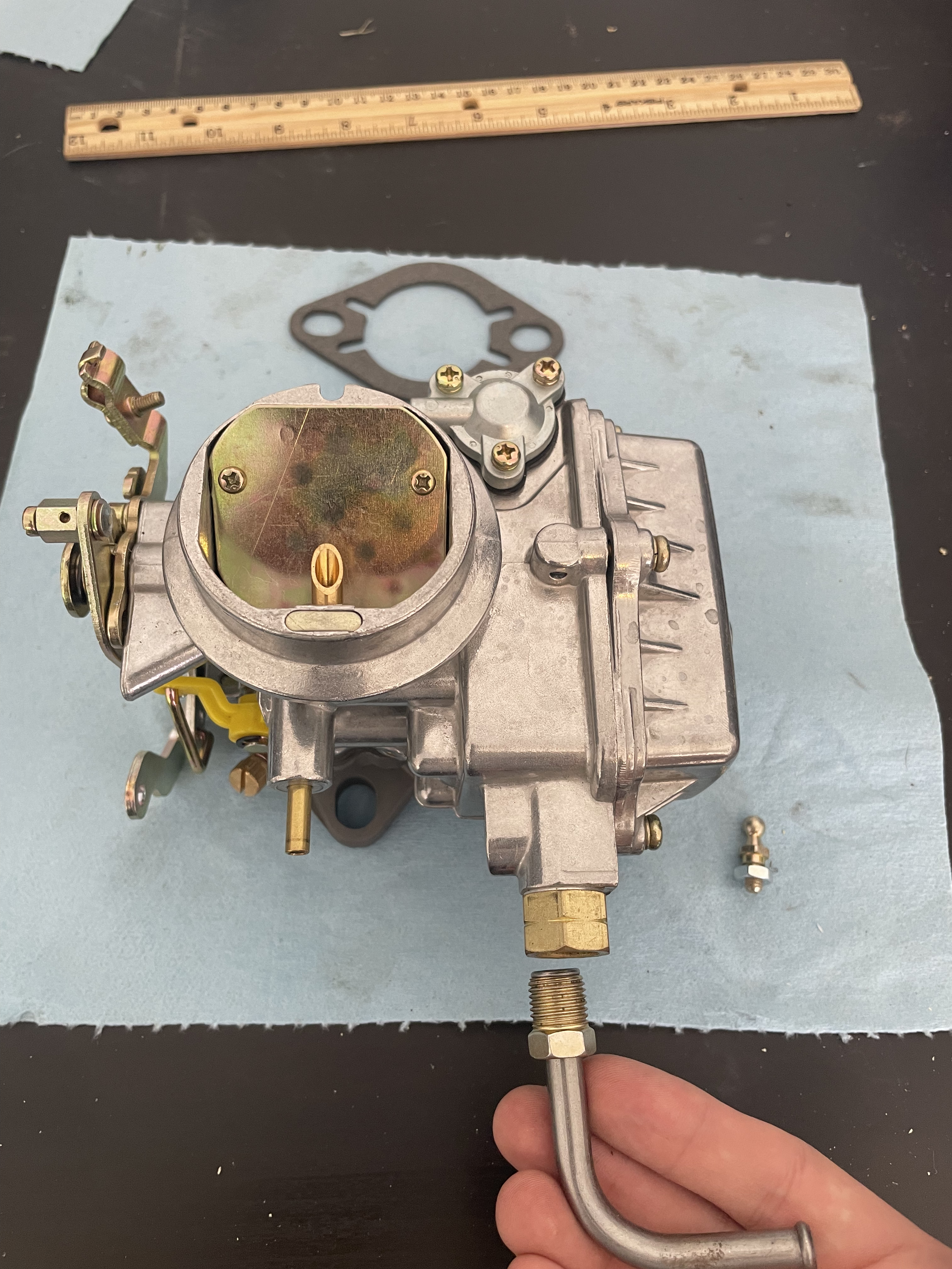 New Fuel Fitting that is made for this carb