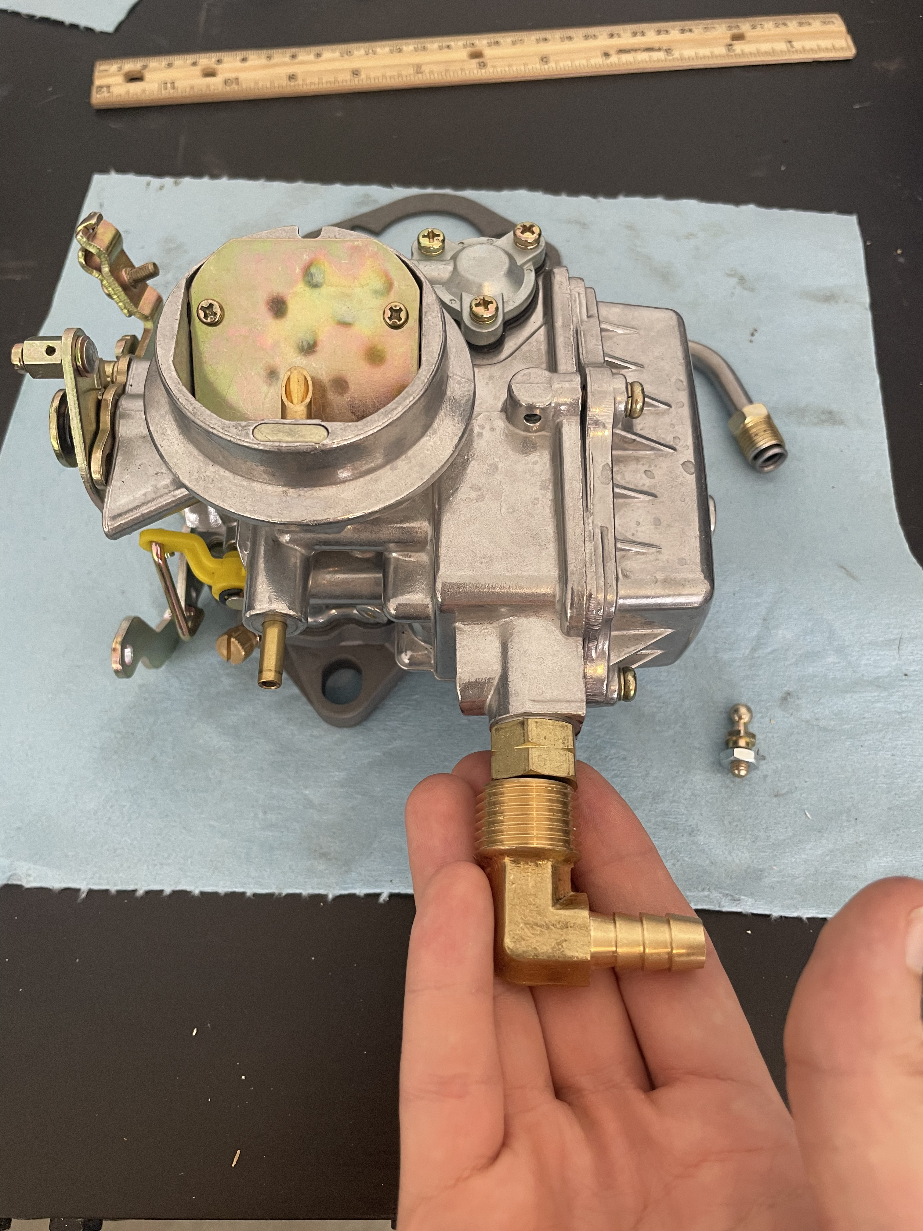 Incorrectly sized brass fitting